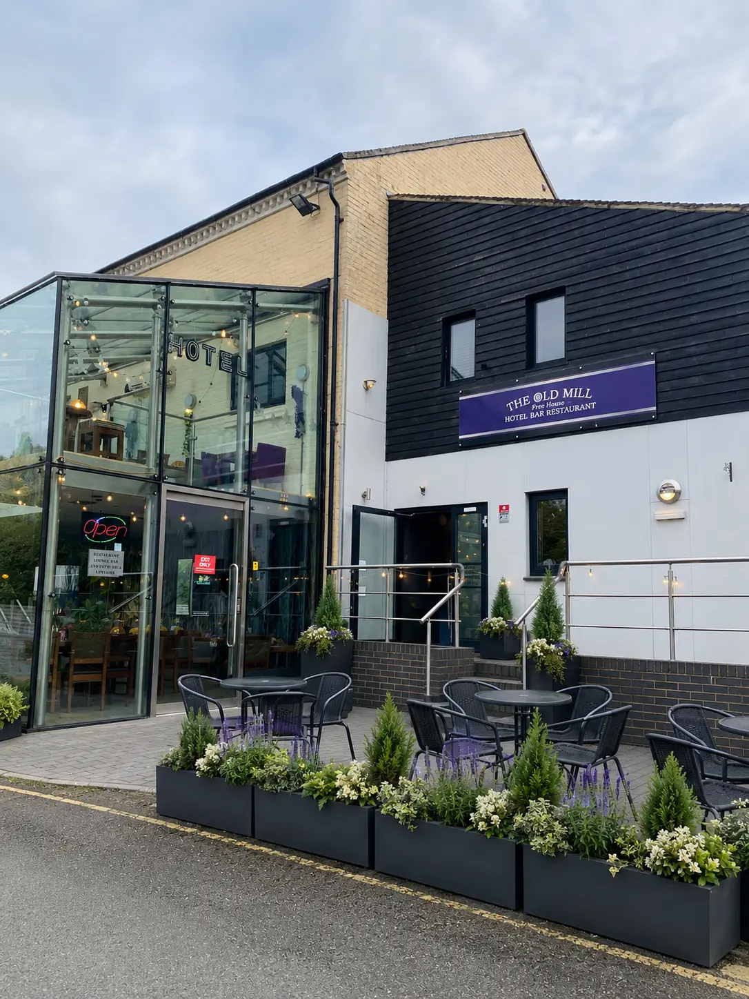 Welcoming lounge at The Old Mill Whitchurch boutique hotel